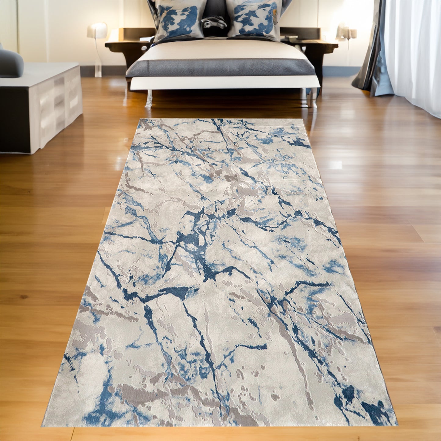 Covor living Marco Polo Albastru Gri