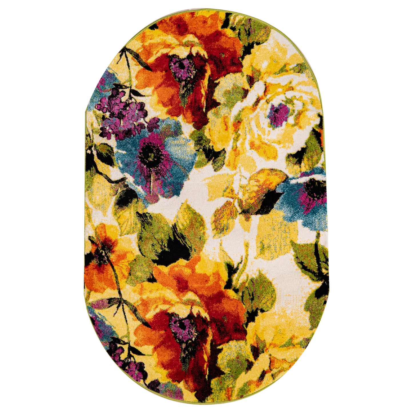 Covor Oval model Floral