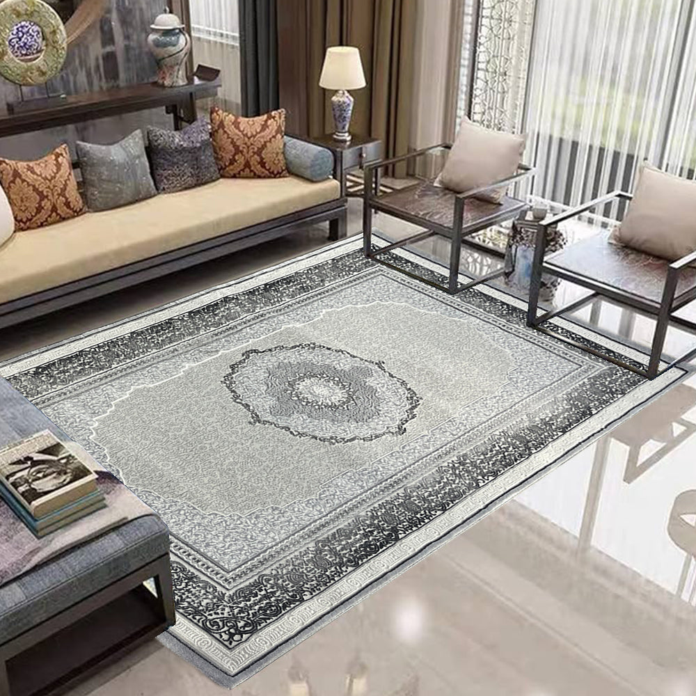 Covor Gri inchis, model Baroc