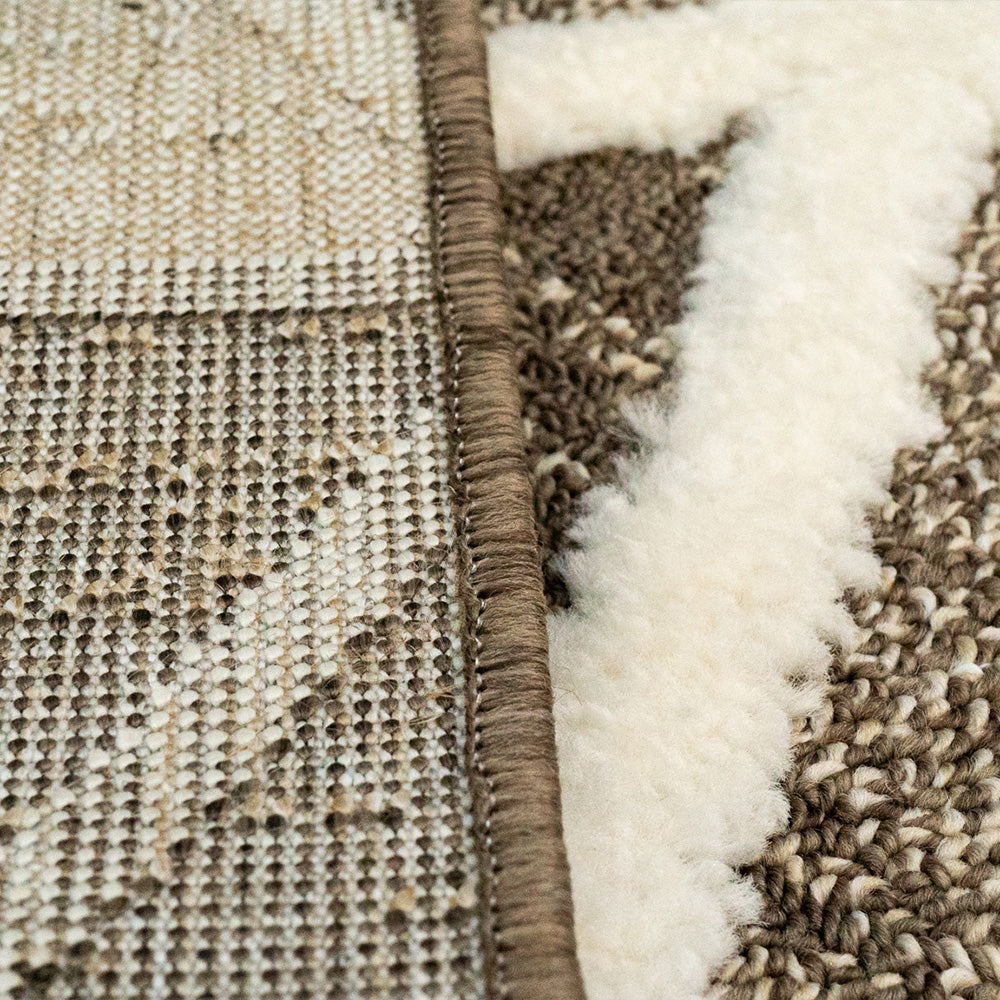 Covor Paris cu Franjuri Maro, Crem