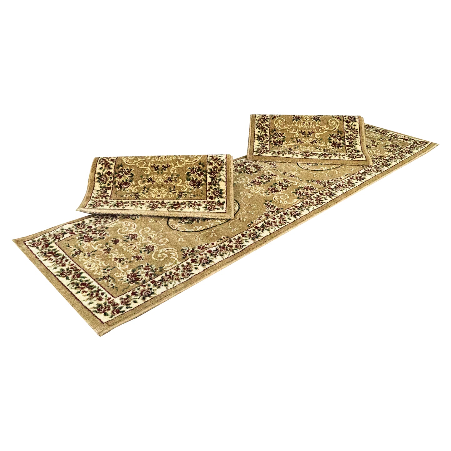 Set dormitor clasic 3 piese Maro,Crem,Bej