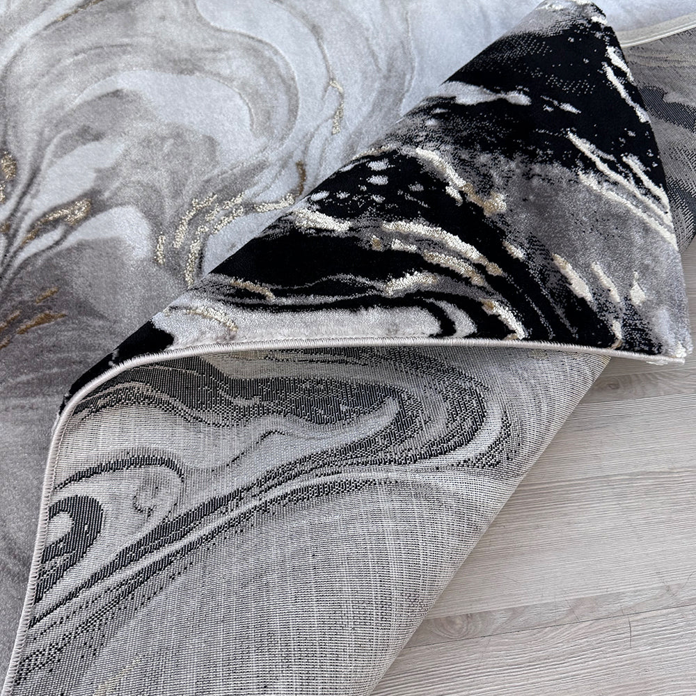 Covor Colectia Galeria Gri Crem Negru Gold