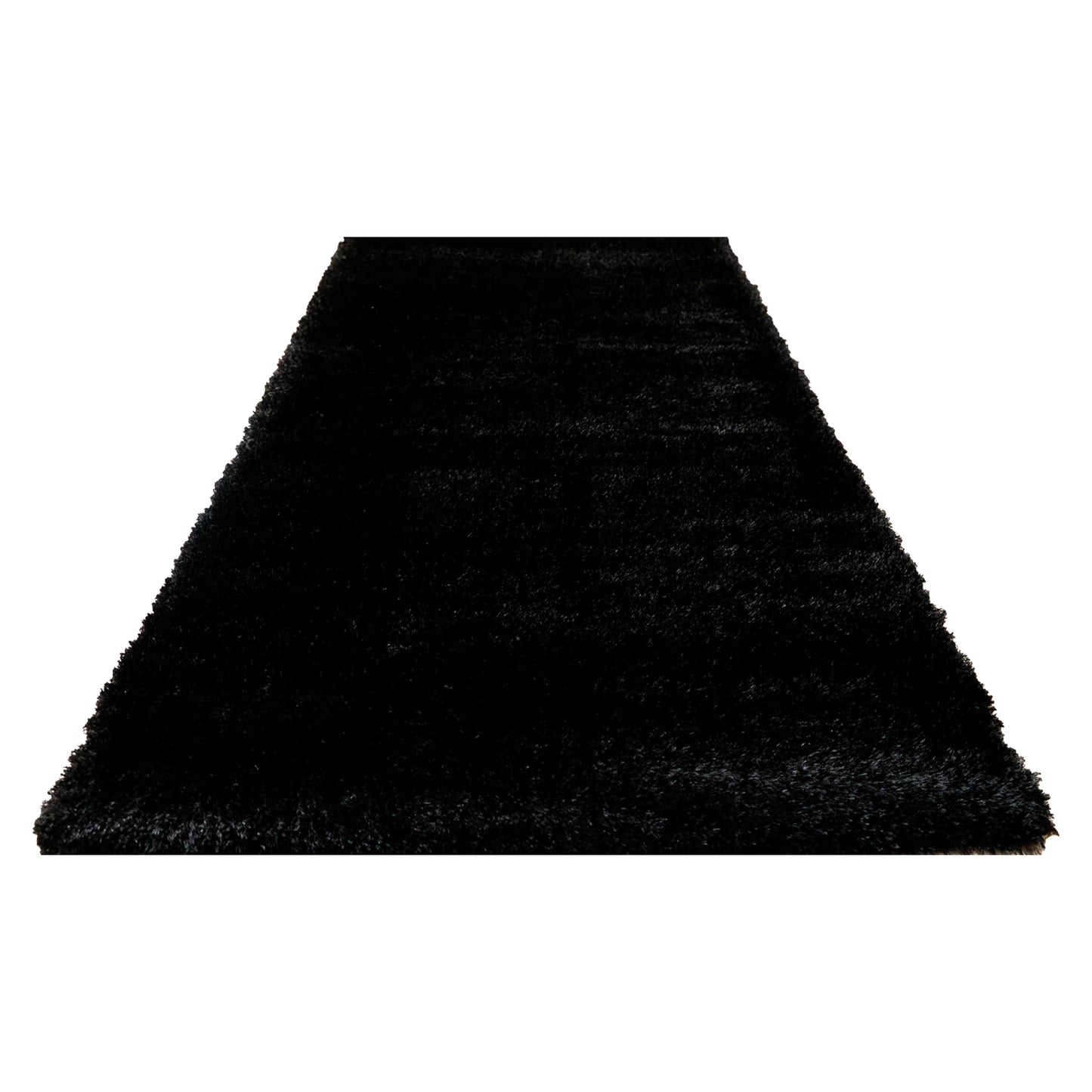 Covor Fir Lung Matase Negru