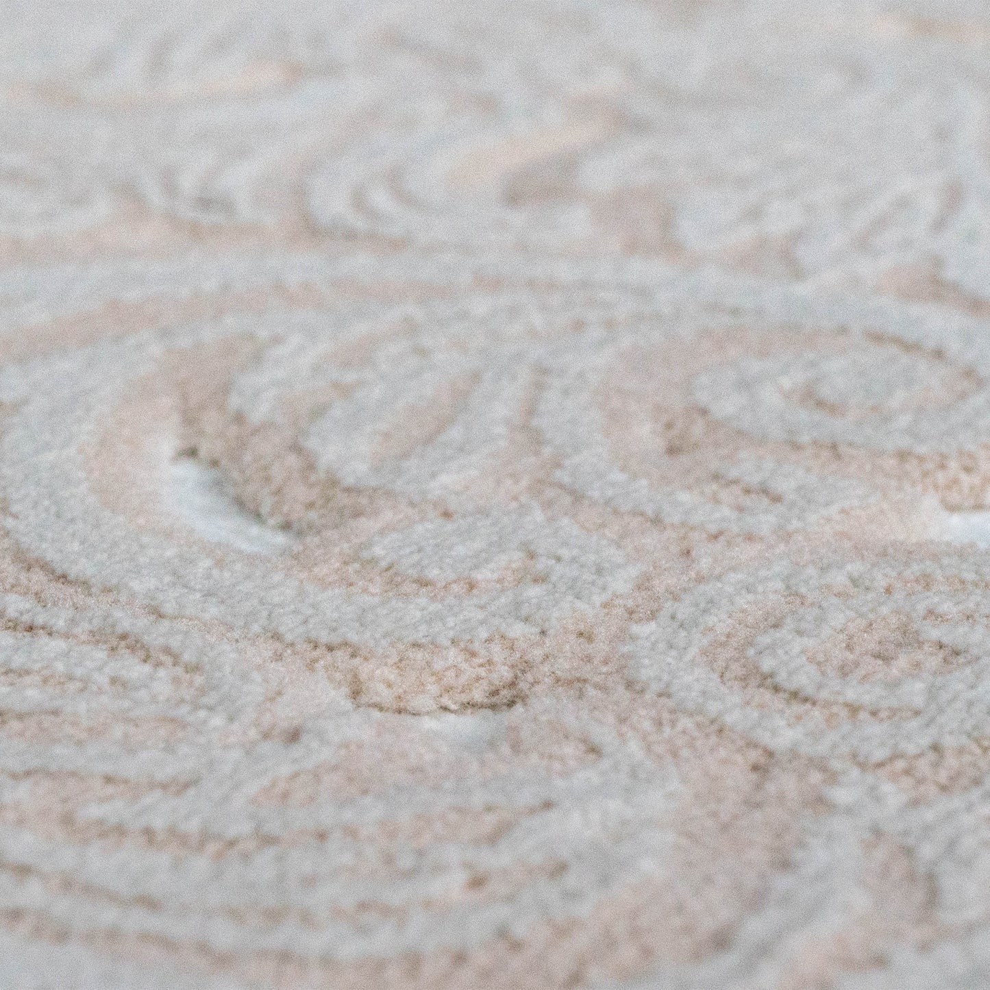 Covor floral 4D Crem