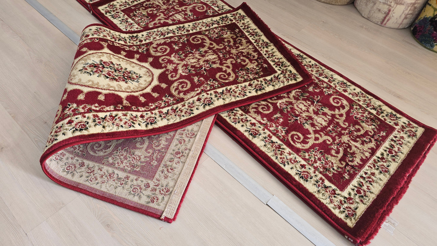 Set 3 piese vișiniu clasic