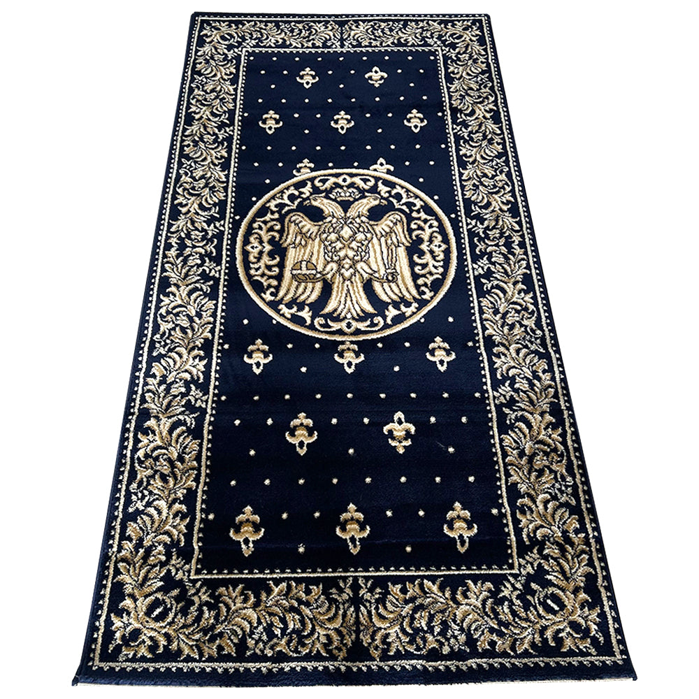 Covor Bisericesc Vultur Bicefal Bleumarin