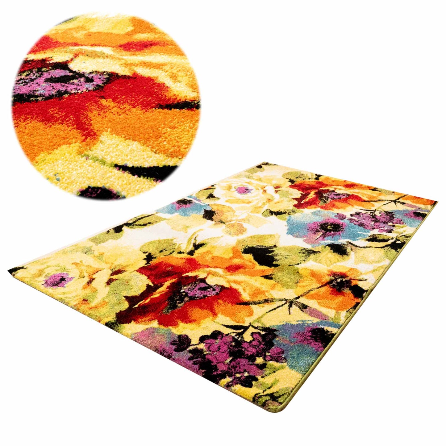 Covor Floral Multicolor