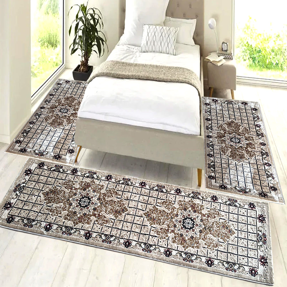 Set Dormitor 3 Piese Model Clasic Floral Multicolor