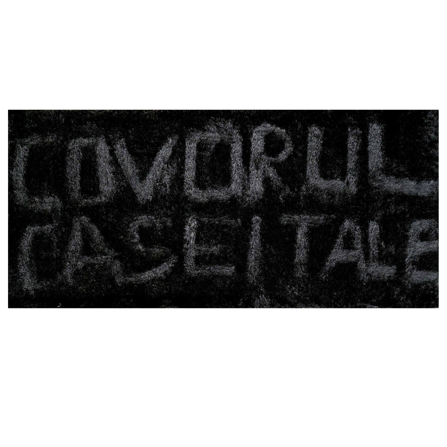 Covor Fir Lung Matase Negru