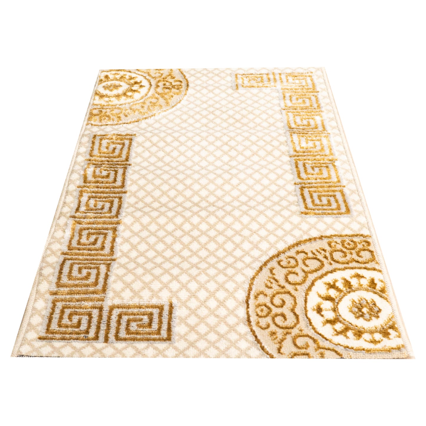 Covor living Crem Auriu