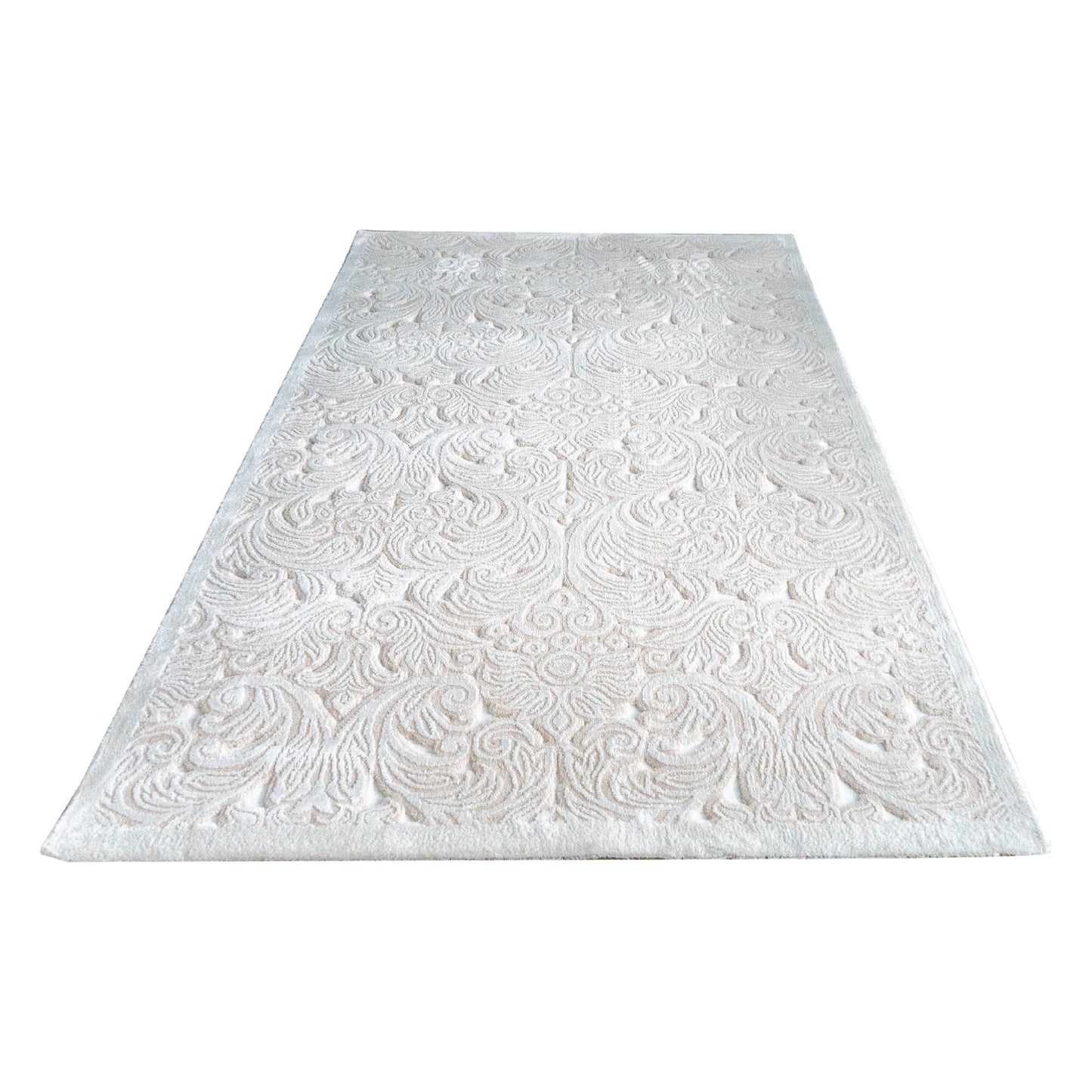 Covor floral 4D Crem
