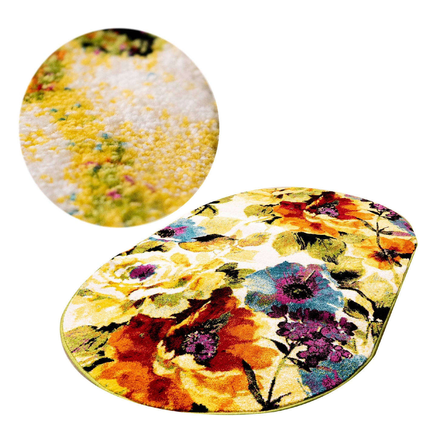 Covor Oval model Floral