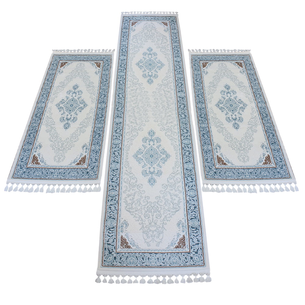 Set 3 Covoare Deluxe Franjuri Preturi in functie de dimensiuni cod 6988-S