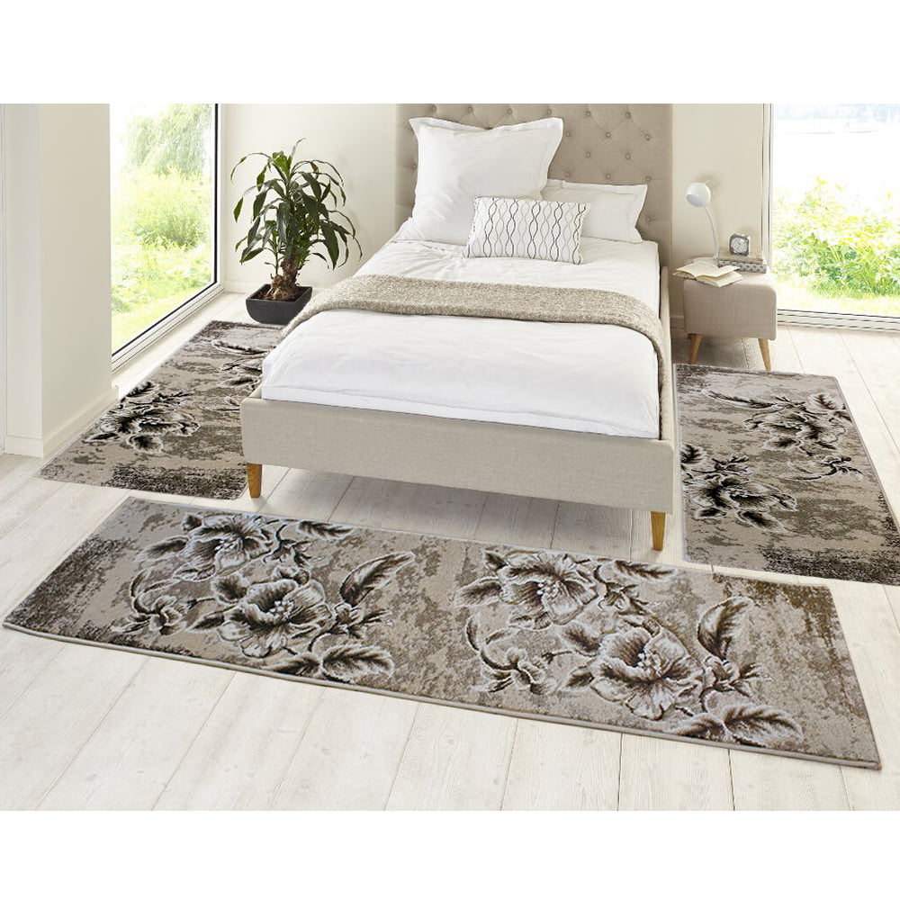 Set 3 Covoare Fir Scurt Karamel Preturi in functie de dimensiuni cod GR643-S