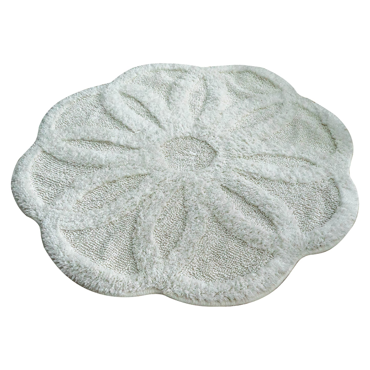 Covor tip floare Alb