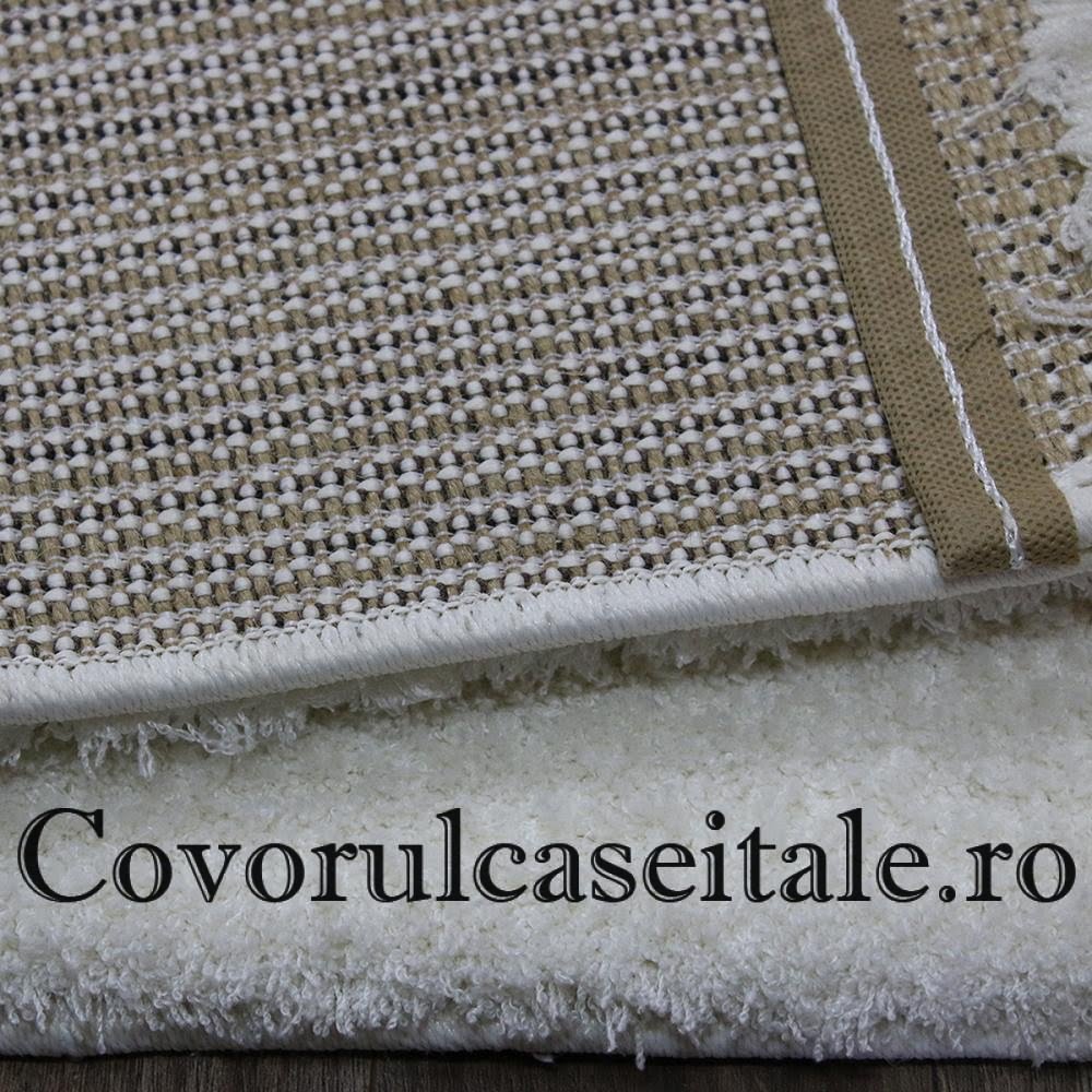 Covor Microfibra Alb - Unt