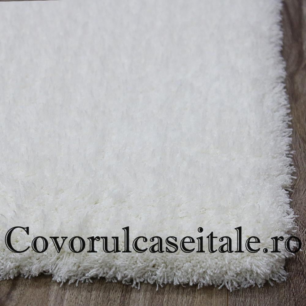 Covor Microfibra Alb - Unt