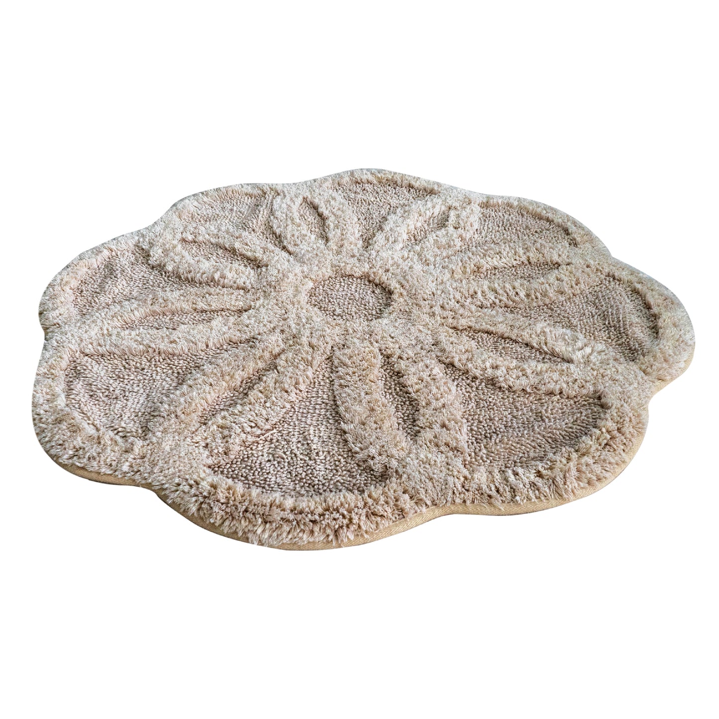 Covor tip floare Bej