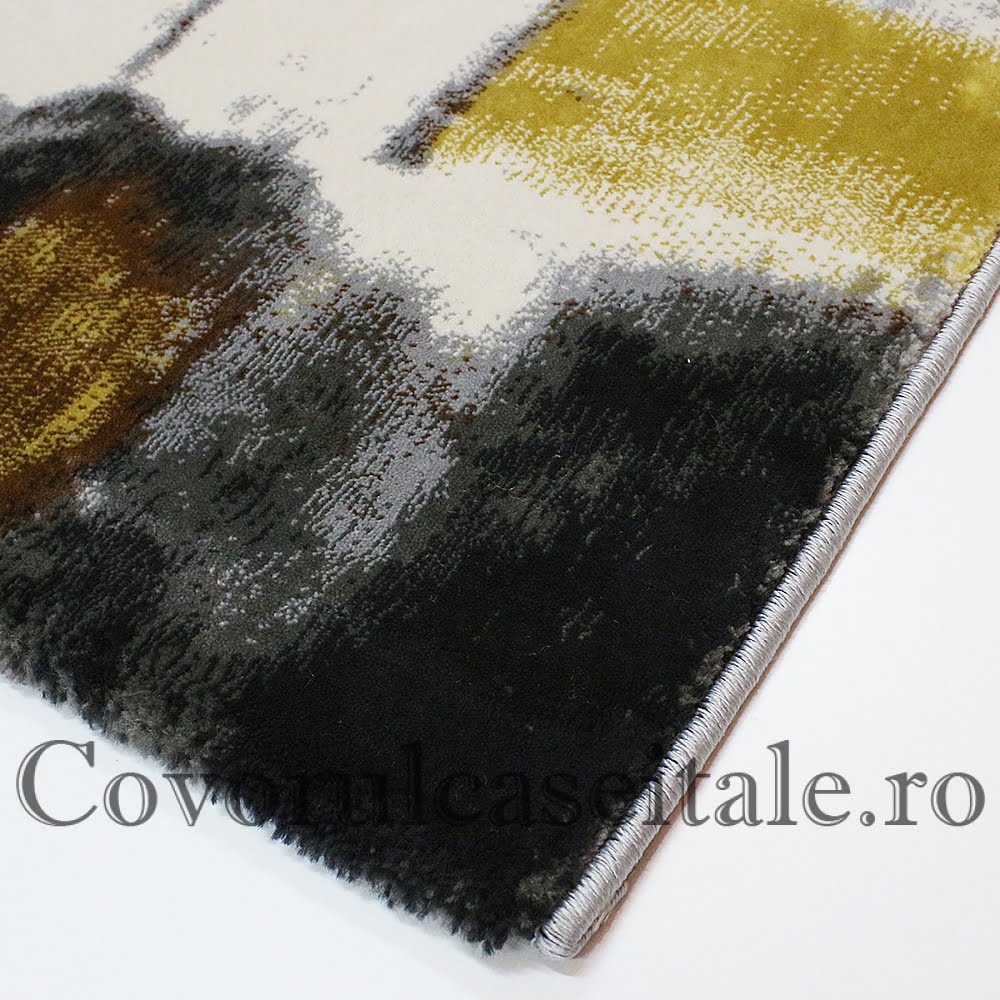 Covor Fir Scurt Gri Mustar Preturi in functie de dimensiuni cod GR505B