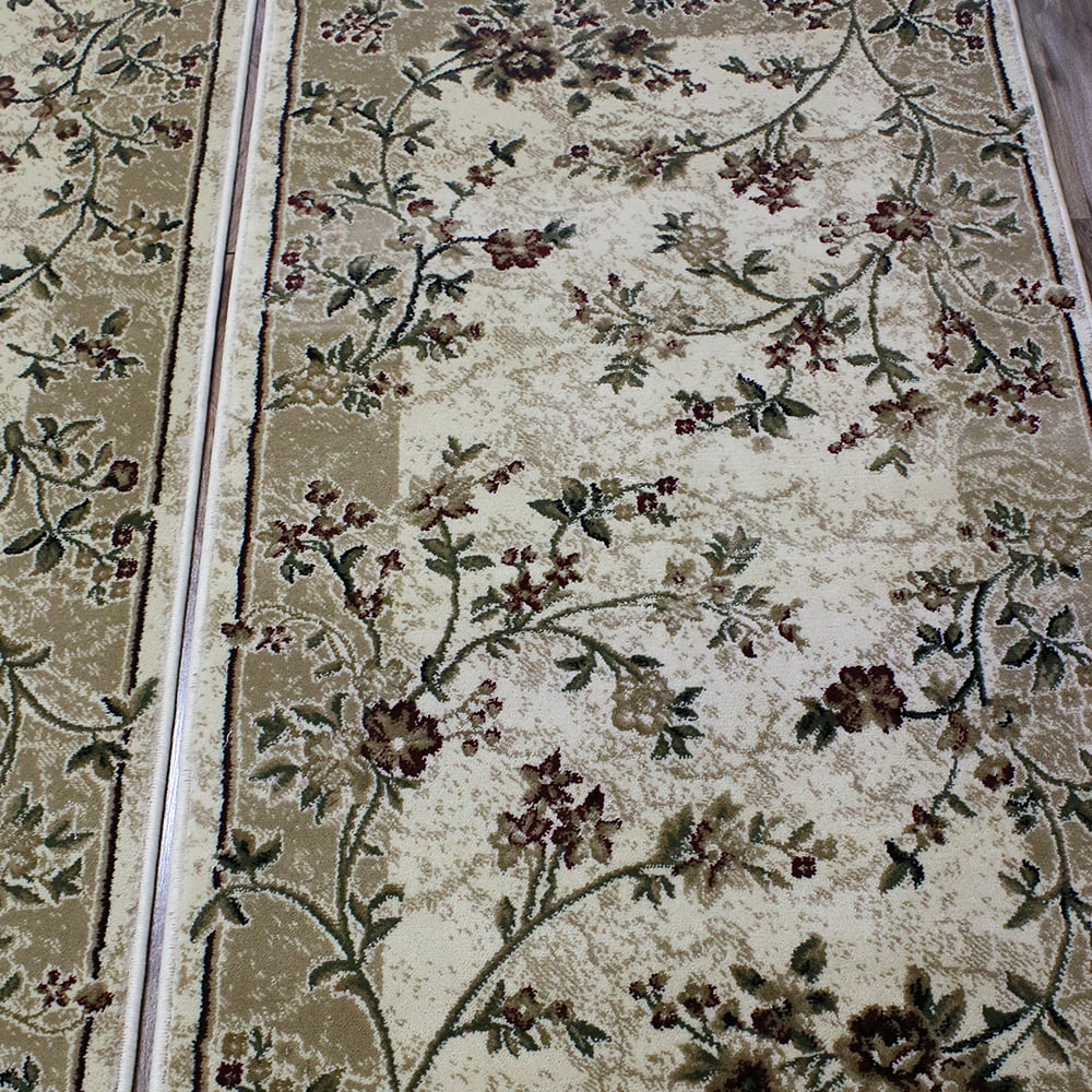 Set 3 Covoare Fir Scurt Floral