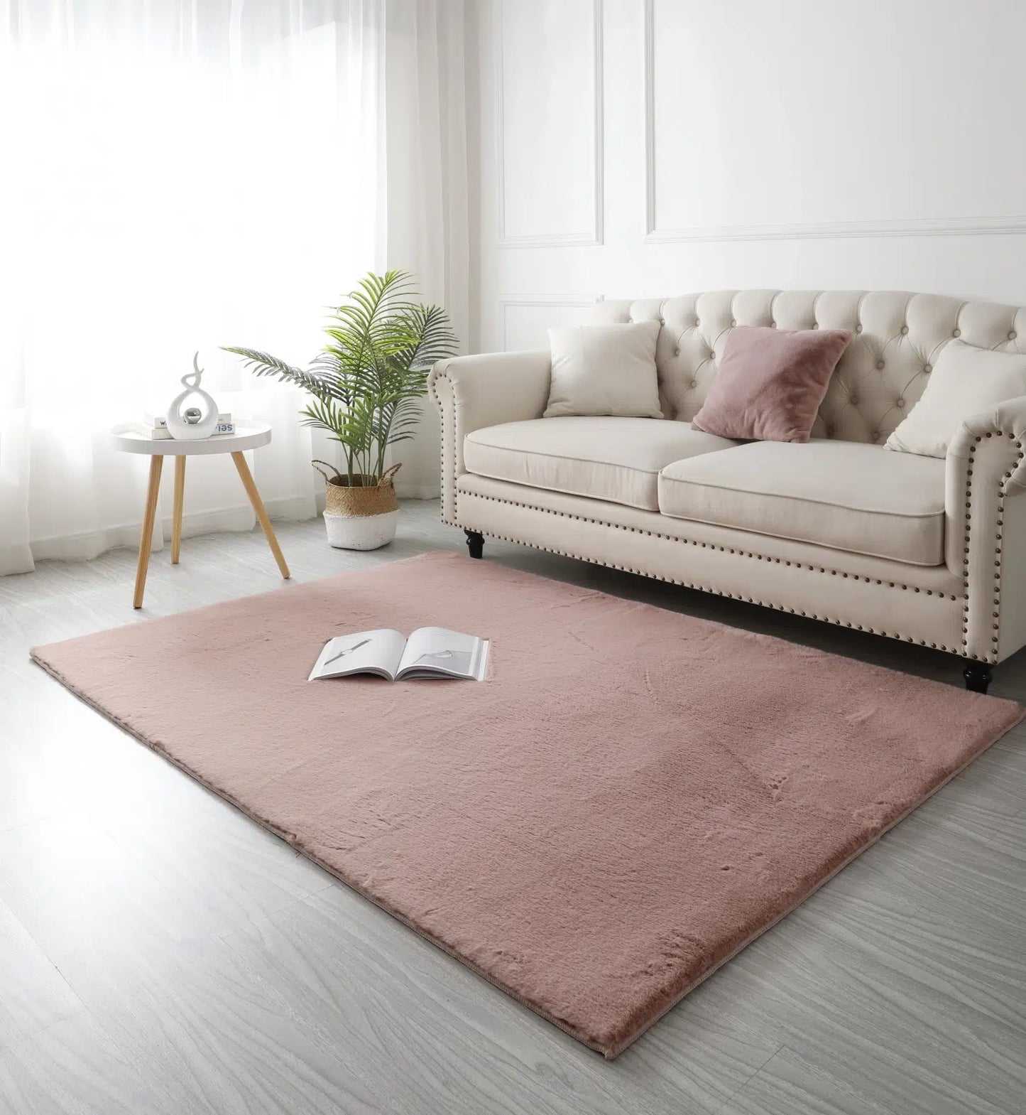 Covor Roz Blanita Antiderapant cod 13918