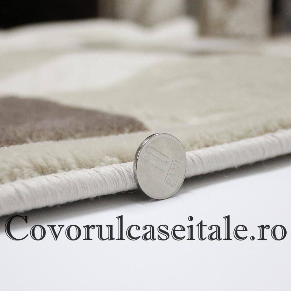 Covor Lana 3D Maro, Crem, Bej