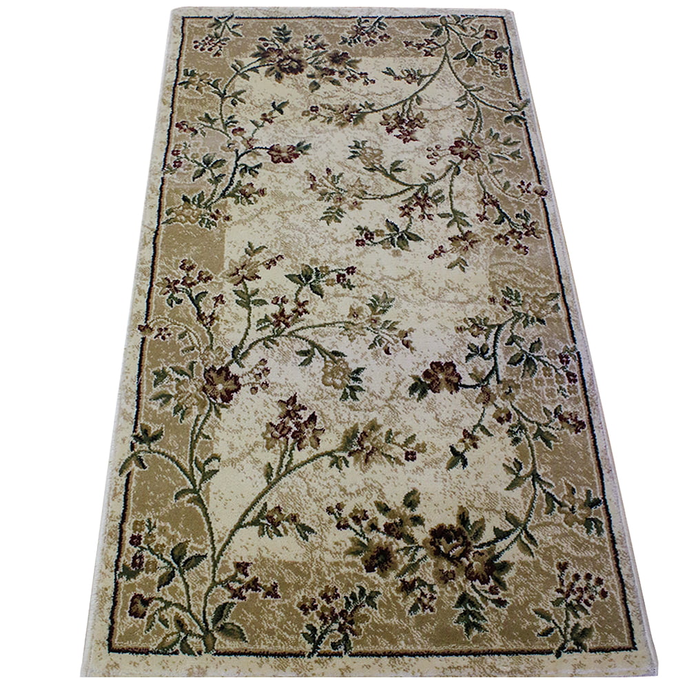 Covor Fir Scurt Model cu Flori cod HE90