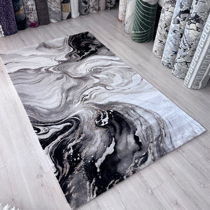 Covor Colectia Galeria Gri Crem Negru Gold