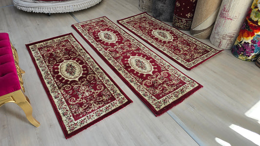 Set 3 piese vișiniu clasic