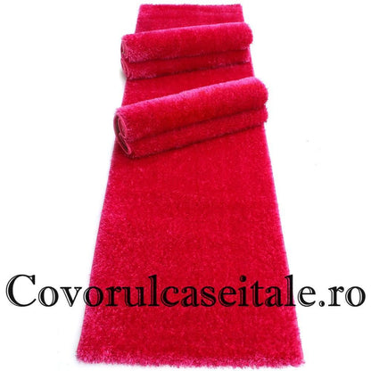 Set 3 Covoare Fir Matase Fuxia Preturi in functie de dimensiuni cod PT025