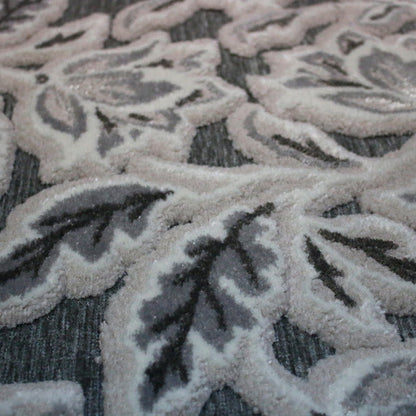 Covor lana artificiala Gri, Crem cod 9119B 125x200 cm