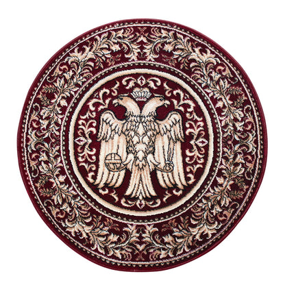 Covor Rotund Bisericesc Vultur Bicefal Visiniu Preturi in functie de dimensiuni 15032-O